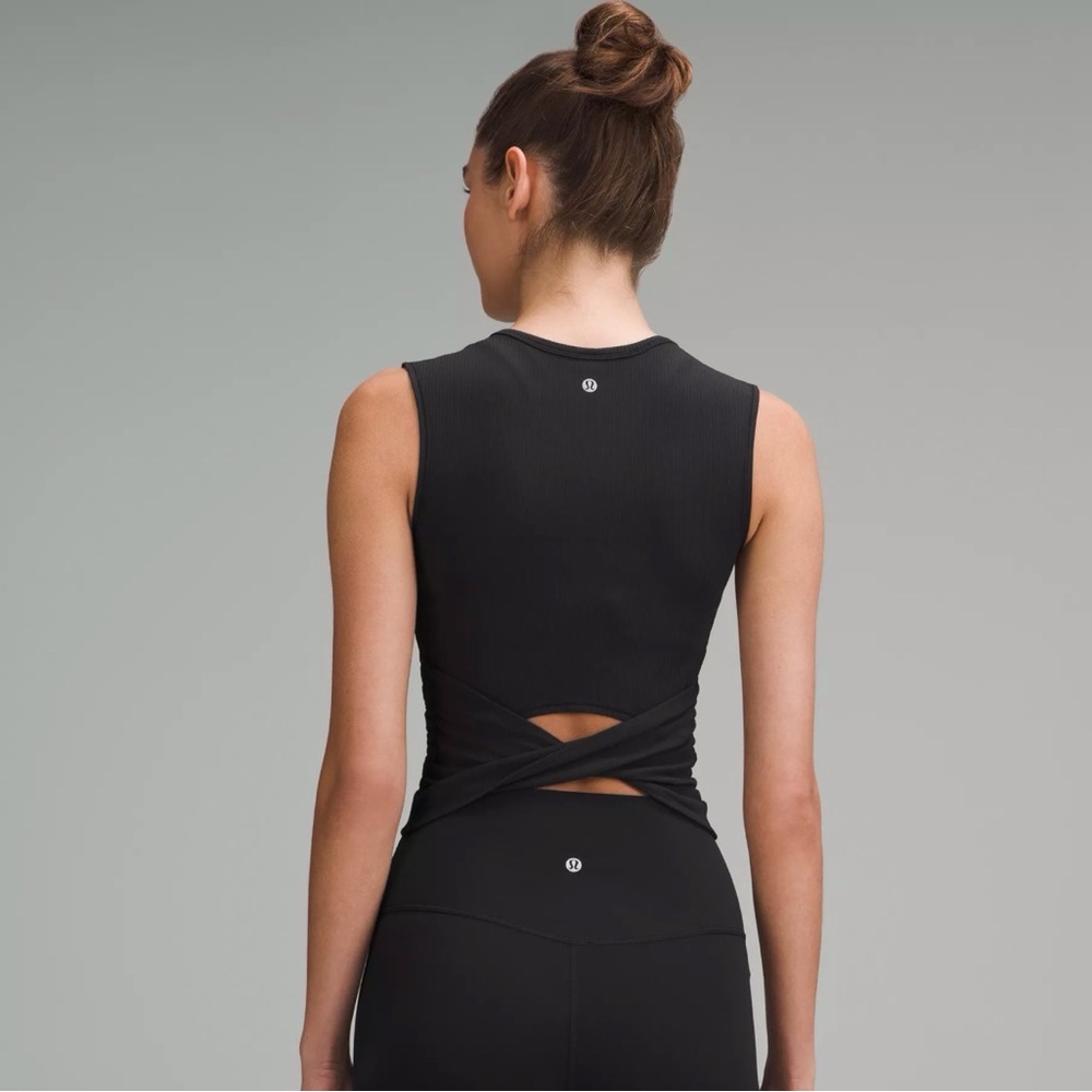 lululemon athletica Black Twist-Back Tank Top